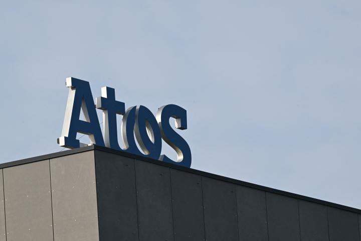 Atos a dû largement recourir aux garants de son augmentation de capital pour la réussir - Photo by Damien MEYER / AFP