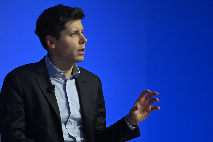 Sam Altman (Photo by ANDREW CABALLERO-REYNOLDS / AFP)