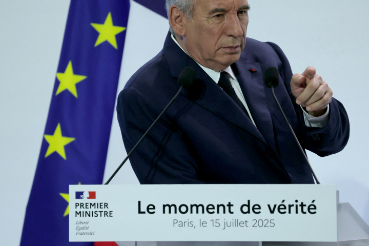François Bayrou (Photo by Thomas SAMSON / AFP)