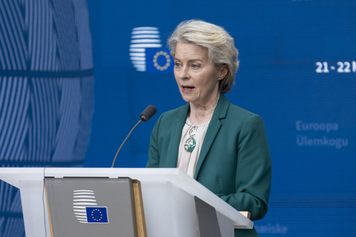 Ursula Von Der Leyen, présidente de la commission européenne - Nicolas Economou / NurPhoto / NurPhoto via AFP