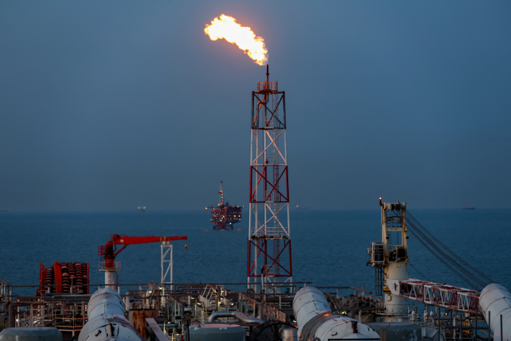 Champ pétrolier en Chine. Photo by Jiang Fan / XINHUA / Xinhua via AFP