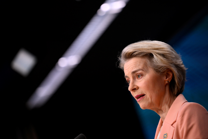 Ursula von der Leyen (Photo by JOHN THYS / AFP)