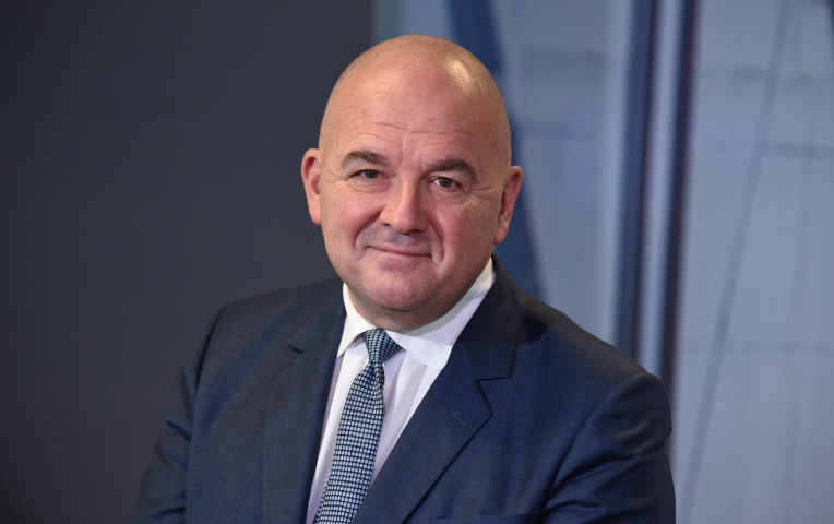 Stéphane Boujnah, président du directoire d'Euronext (©Photo by Eric PIERMONT / AFP))