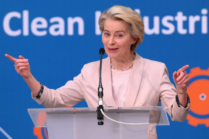 Ursula von der Leyen (Photo by JOHN THYS / AFP)