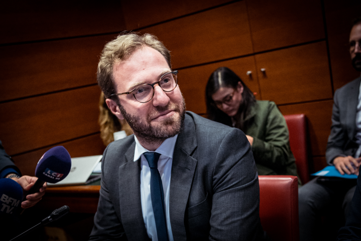 Antoine Armand, ministre de l'economie, des finances et de l'industrie ( (Photo by Amaury Cornu / Hans Lucas / Hans Lucas via AFP)