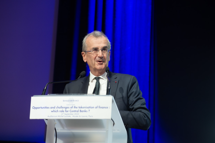 François Villeroy de Galhau, gouverneur de la Banque de France. Crédits Banque de France. 