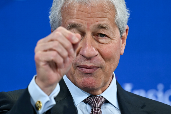 Jamie Dimon, le PDG de JPMorgan Chase. (FABRICE COFFRINI / AFP)