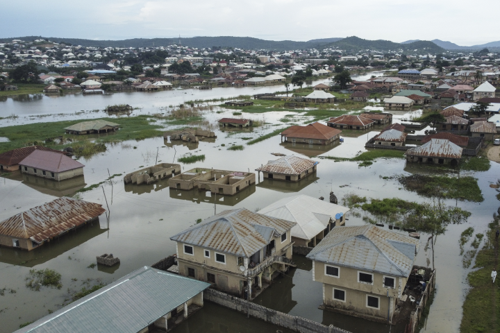 Inondations. Photo by Haruna Yahaya / AFP