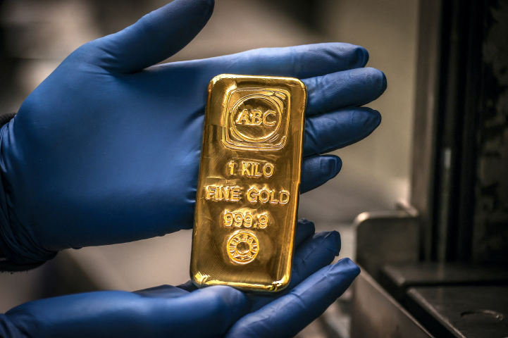 Lingot d'or. Photo by DAVID GRAY / AFP