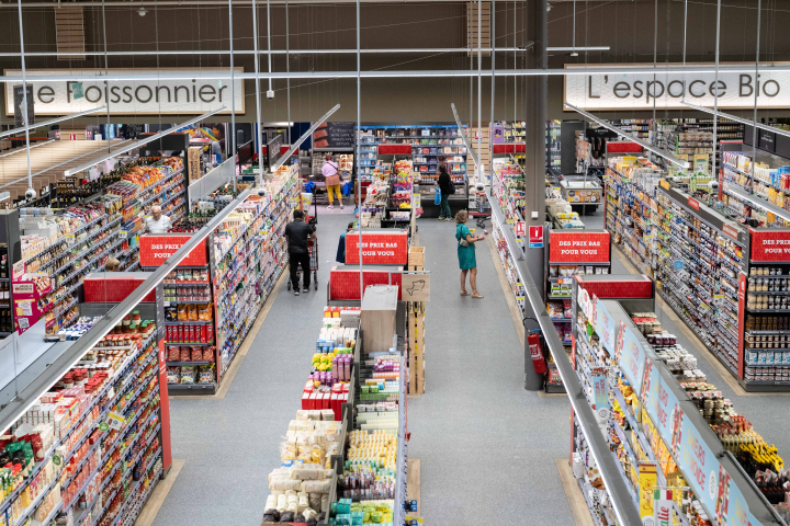 Supermarché. Photo de Sébastien Salom-Gomis / AFP