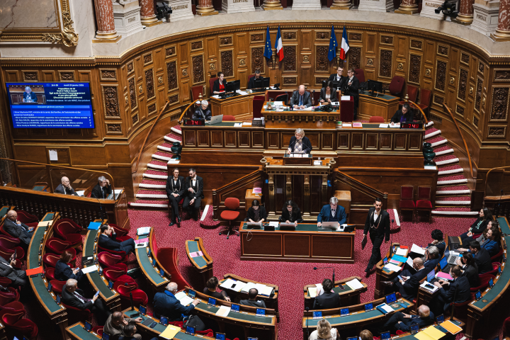 Hémicycle du Sénat 
Photo de Hans Lucas via AFP
