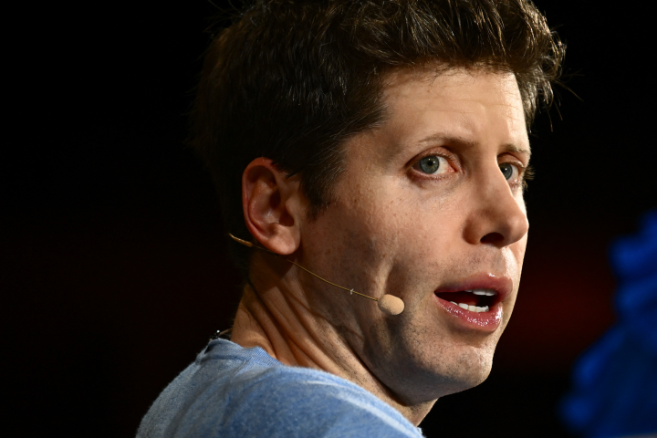 Sam Altman (Photo by Patrick T. Fallon / AFP)