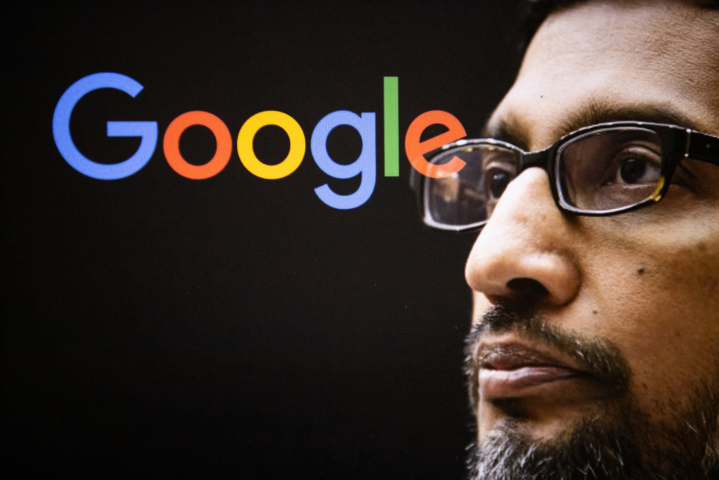 Sundar Pichai, CEO d'Alphabet. (Photo : Vincent Feuray / Hans Lucas / Hans Lucas via AFP)