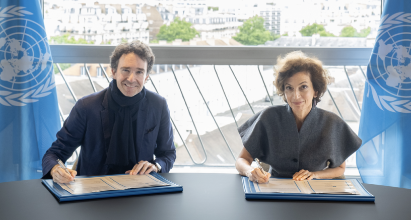 Antoine Arnault et Audrey Azoulay (LVMH)