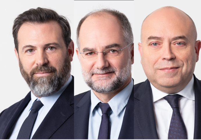 De gauche à droite : Loïc Aubouin, Mathieu Daubert, et Régis Lacote