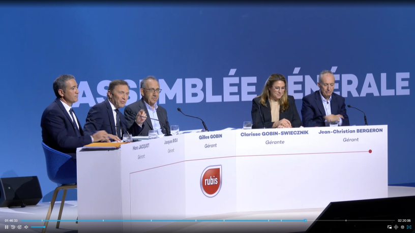 Les gérants de Rubis lors de l’assemblée générale du 10 juin 2026 à Paris.