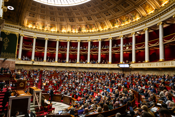 Assemblée nationale (Photo by Telmo Pinto / NurPhoto via AFP)