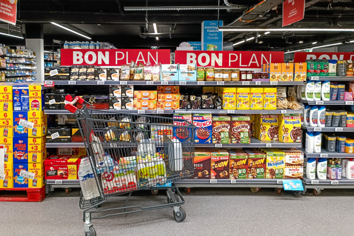 Supermarché (Photo by Riccardo Milani / Hans Lucas / Hans Lucas via AFP)