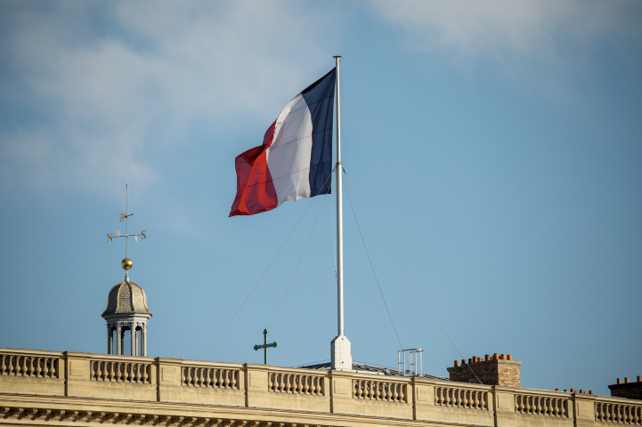 Drapeau Français. Romain GAILLARD/REA