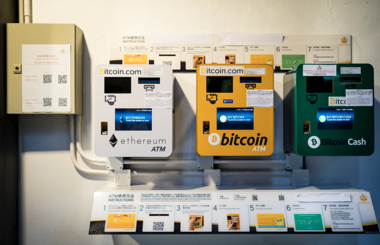 Machines pour acheter des cryptos. Jean Michel Clajot/REDUX-REA