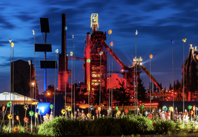 Site industriel. Photo by J-F ROLLINGER / ONLY FRANCE / Only France via AFP