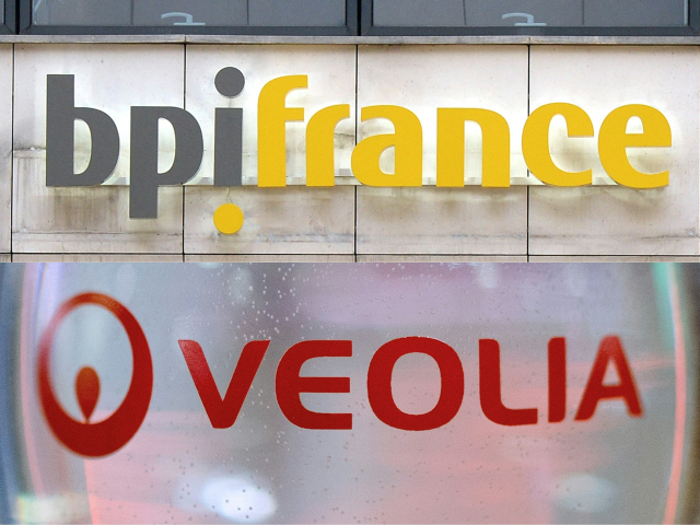 Bpifrance- Veolia (Photo by PIERRE ANDRIEU and KENZO TRIBOUILLARD / AFP)