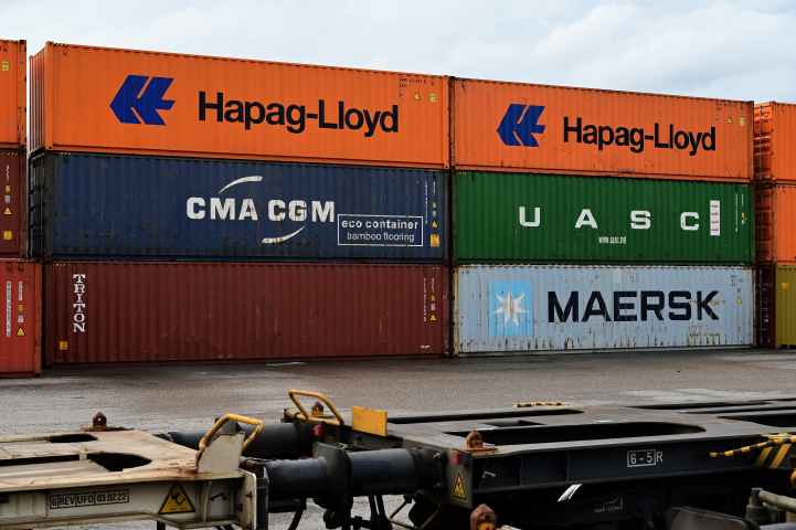 Containers. Photo par ROMAIN DOUCELIN / HANS LUCAS / HANS LUCAS VIA AFP