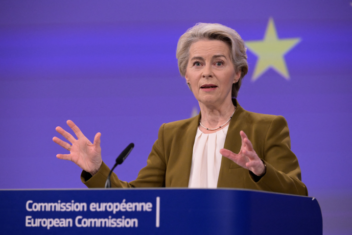 Ursula von der Leyen, présidente de la Commission européenne - JOHN THYS / AFP