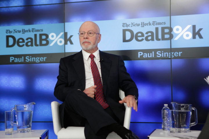 Paul Singer, président et fondateur du fonds Elliot (Photo by THOS ROBINSON / GETTY IMAGES NORTH AMERICA / Getty Images via AFP)