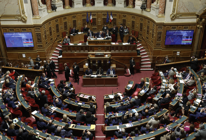 Sénat  (Photo : GEOFFROY VAN DER HASSELT / AFP)