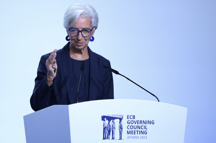 Christine Lagarde, président de la Banque centrale européenne. Aris Oikonomou / AFP