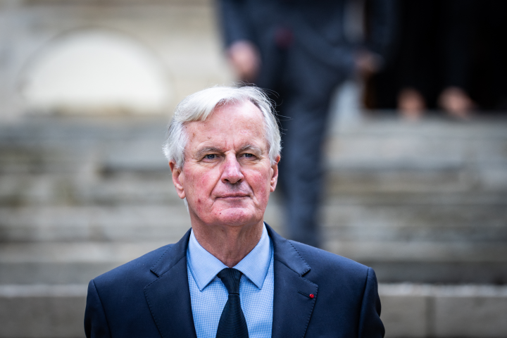 Michel Barnier (Photo by Xose Bouzas / Hans Lucas / Hans Lucas via AFP)