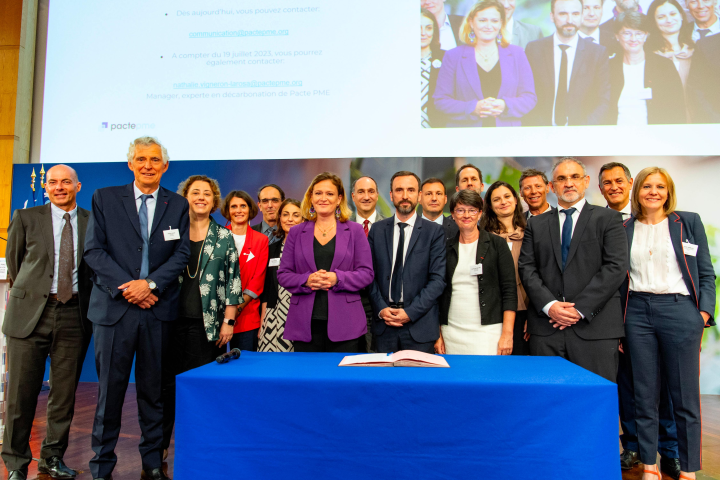 ALLIANCE DECARBONATION PACTE PME (© JEAN-PHILIPPE BALTEL / PACTE PME
Paris,FRANCE-le 13/07/2023)