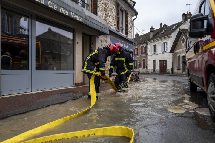 Inondations en France. Photo by Serge Tenani / Hans Lucas / Hans Lucas via AFP