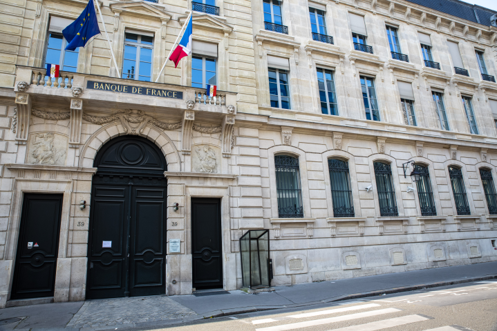 Le siège de la Banque de France, rue Croix des Petits Champs, à Paris (Come SITTLER/REA)