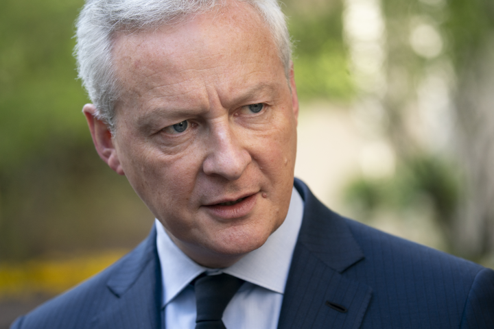 Bruno Le Maire, ministre de l'Economie et des Finances, et président du Haut conseil de stabilité financière - Stefani Reynolds / AFP