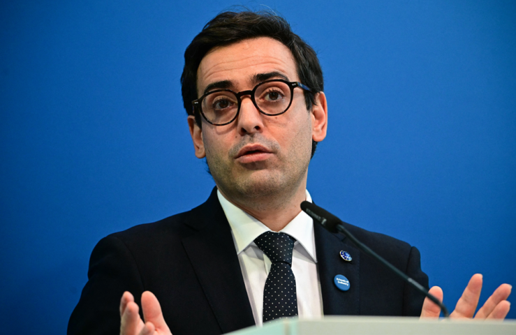 Stéphane Séjourné, commissaire européen à la prospérité et à la stratégie industrielle - Tobias SCHWARZ / AFP