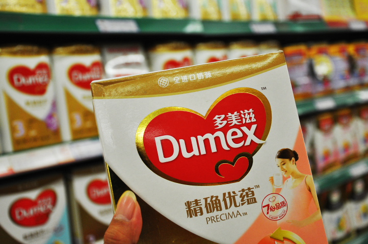 Dumex, marque de lait infantile redevenue propriété de Danone en 2022 (Photo by Liu mingzhao / Imaginechina via AFP)