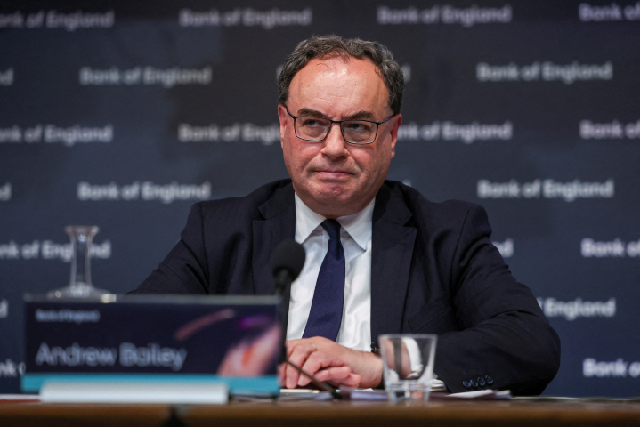 Andrew Bailey, gouverneur de la Banque d'Angleterre - HENRY NICHOLLS / POOL / AFP
