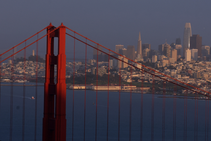 Pont de San Francisco (Photo by JUSTIN SULLIVAN / GETTY IMAGES NORTH AMERICA / Getty Images via AFP)