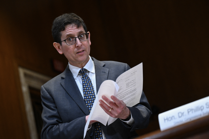 Philip Swagel, directeur général du Bureau du budget du Congrès (CBO) - Drew ANGERER / AFP