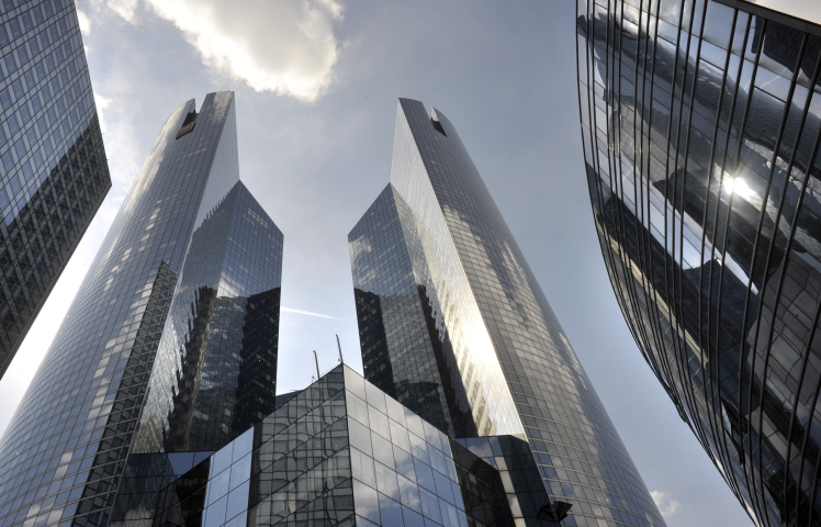 Le siège de Société Générale à La Défense (Photo by Serge ATTAL / Only France via AFP)