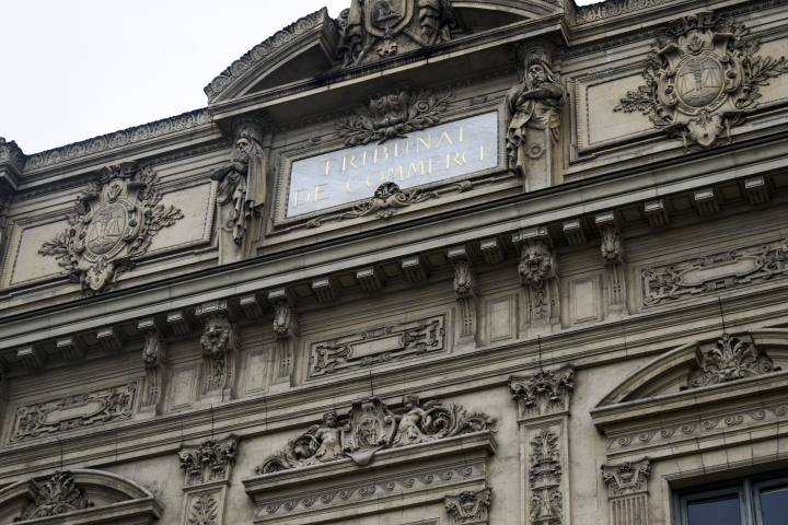 Tribunal de commerce de Paris (Photo by Magali Cohen / Hans Lucas / Hans Lucas via AFP)