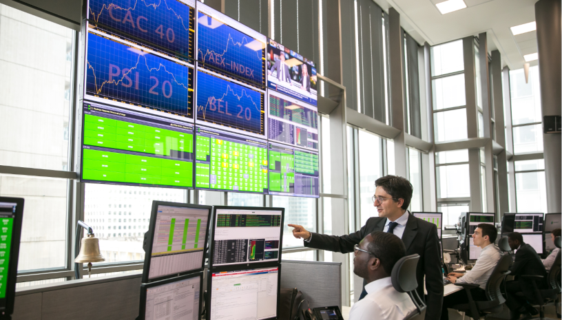 Euronext - Bourse - marchés - salle des marchés - surveillance room- IPO 