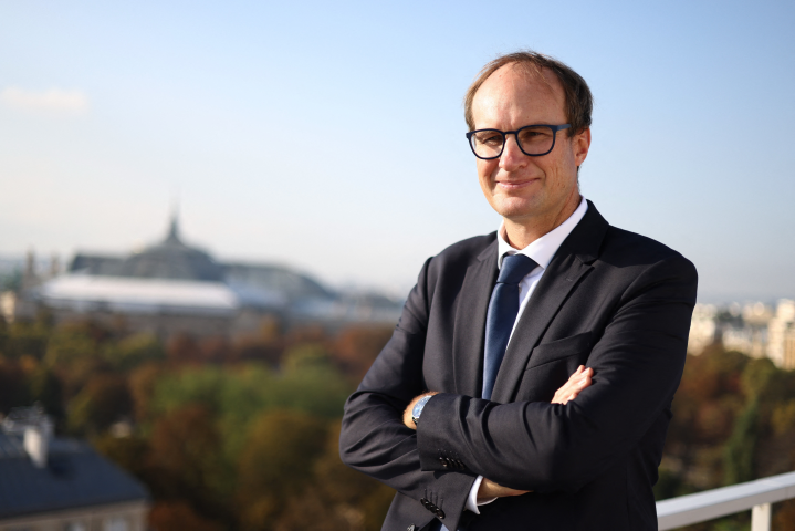 Benoit Lemaignan, co-fondateur et président de Verkor (Photo by Thomas SAMSON / Thomas SAMSON/AFP / AFP)