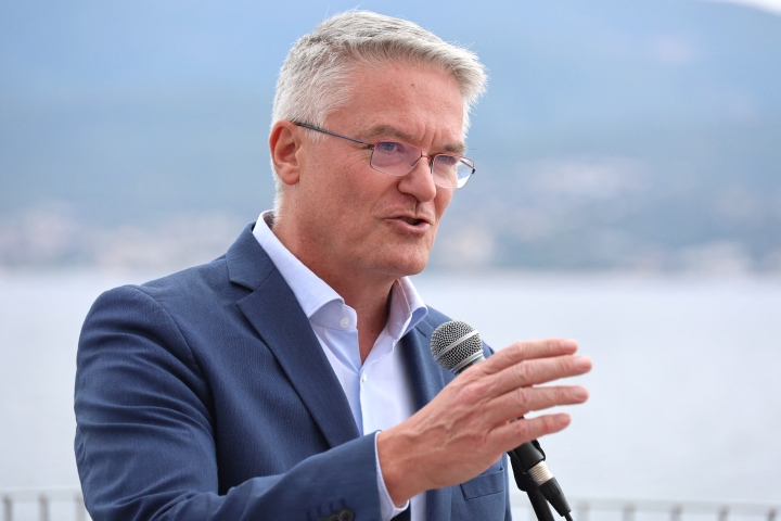 Mathias Cormann, secrétaire général de l'OCDE - Photo par PASCAL POCHARD-CASABIANCA / AFP