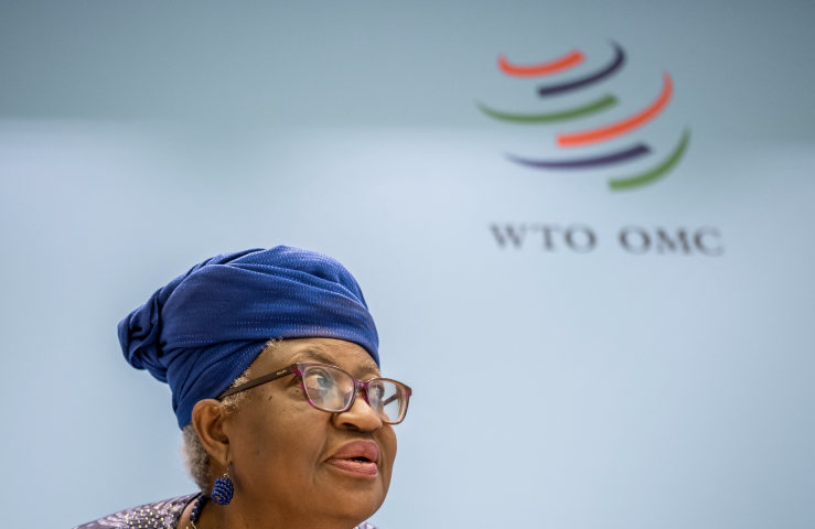 Ngozi Okonjo-Iweala directrice générale de l'OMC. Photo by Fabrice COFFRINI / AFP