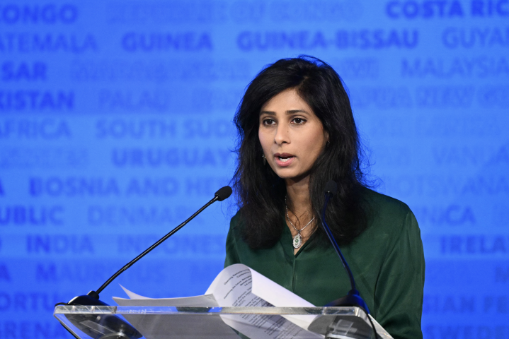 Gita Gopinath, directrice générale adjointe du Fonds monétaire international - Mandel NGAN / AFP