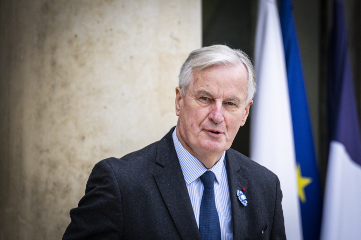 Michel Barnier, Premier ministre de la France - XOSE BOUZAS Hans Lucas Hans Lucas via AFP
