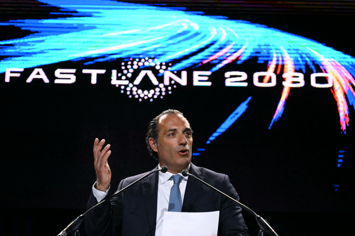 Antonio Filosa, directeur général de Stellantis (Photo de SEBASTIEN BOZON / AFP)